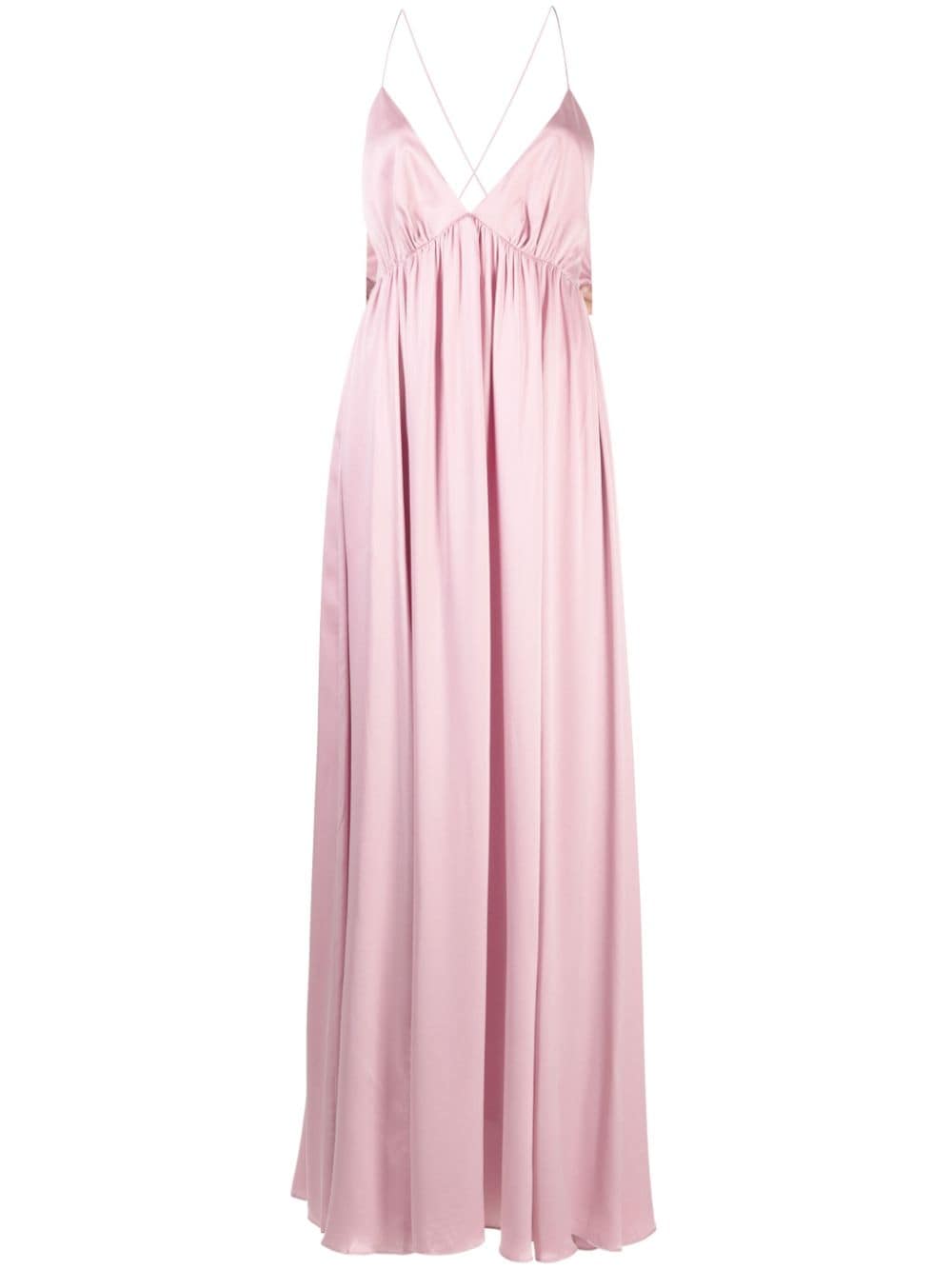 ZIMMERMANN Gerafftes Sensory Maxikleid aus Seide - Rosa von ZIMMERMANN