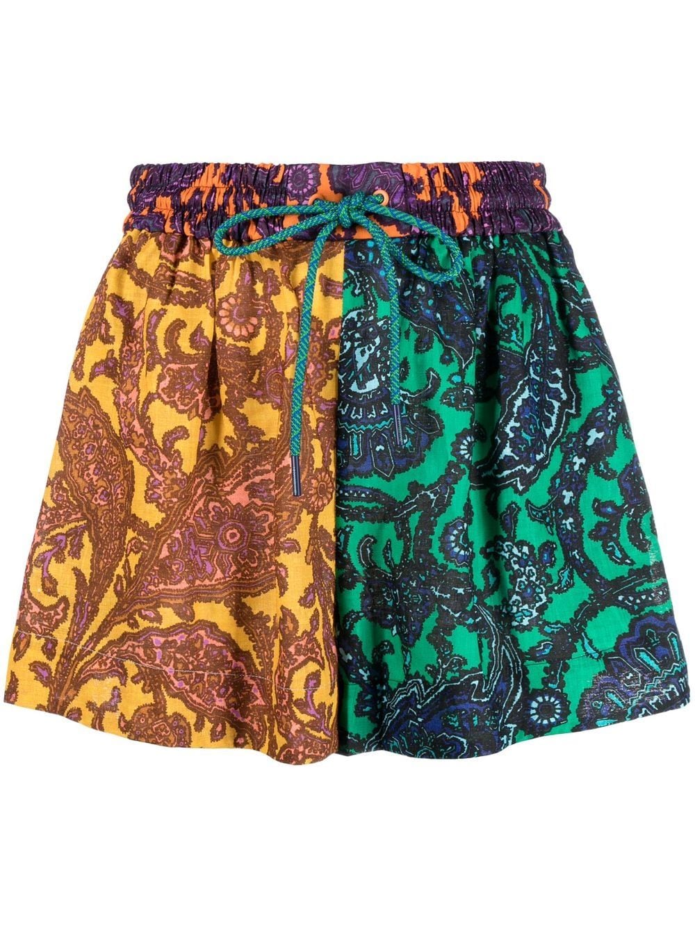 ZIMMERMANN Shorts mit Paisley-Print - Grün von ZIMMERMANN