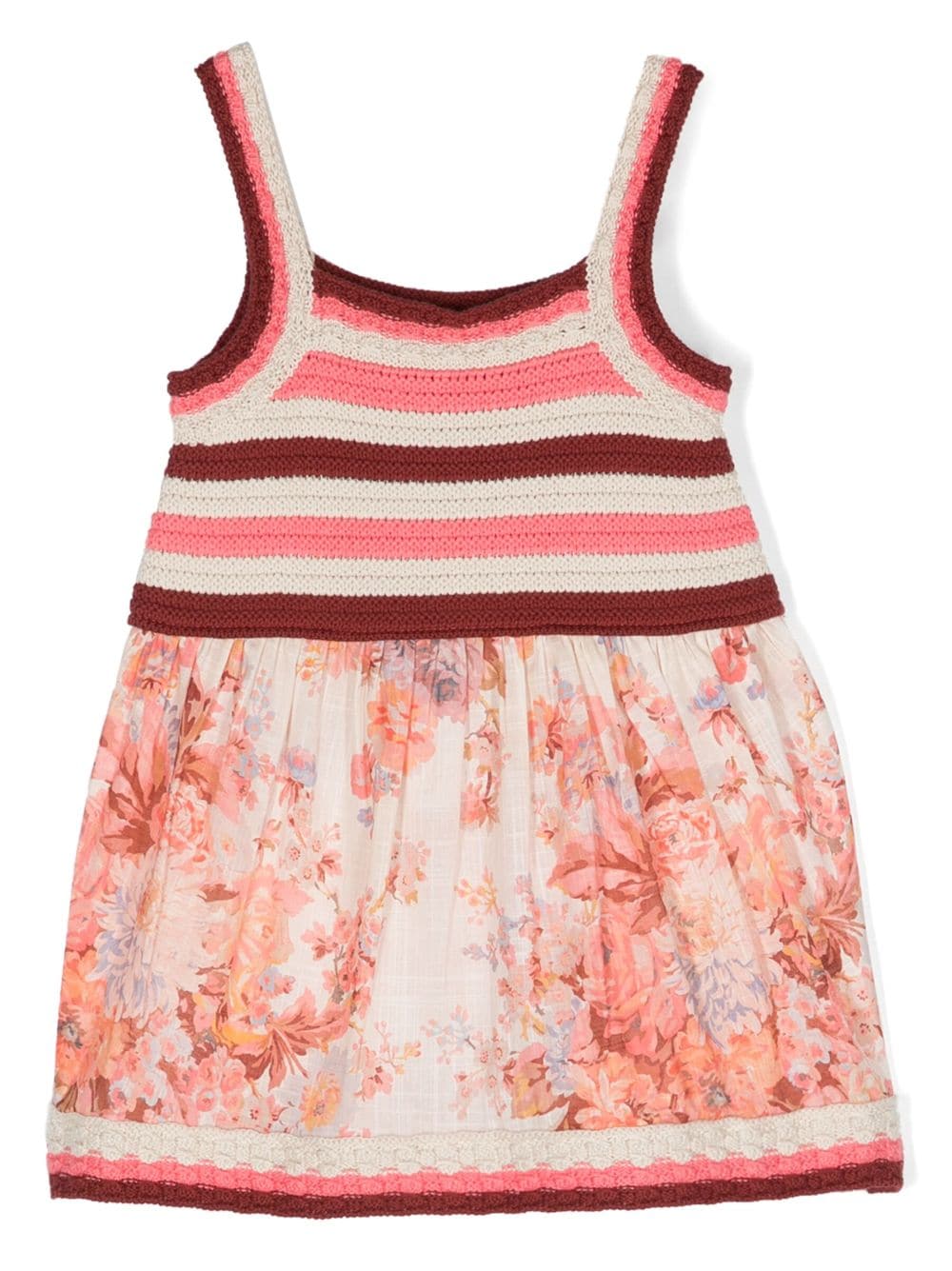 ZIMMERMANN Kids Kleid mit Blumen-Print - Nude von ZIMMERMANN Kids