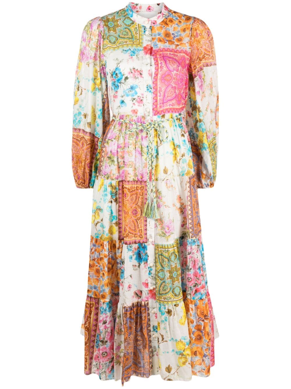 ZIMMERMANN Patchwork-Kleid mit Blumen-Print - Rosa von ZIMMERMANN