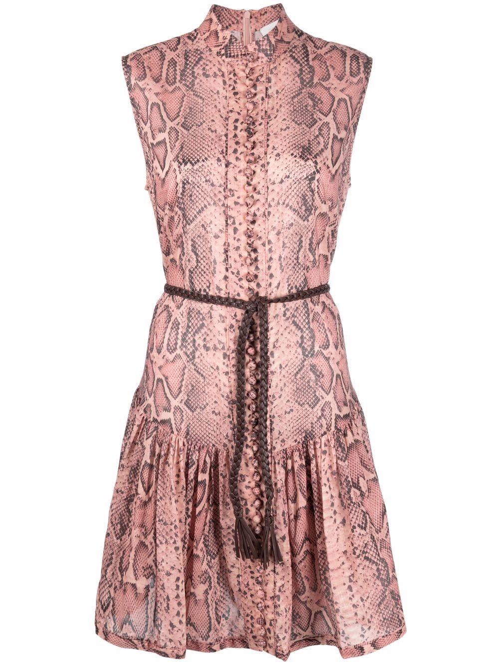 ZIMMERMANN Kleid mit Schlangen-Print - Rosa von ZIMMERMANN