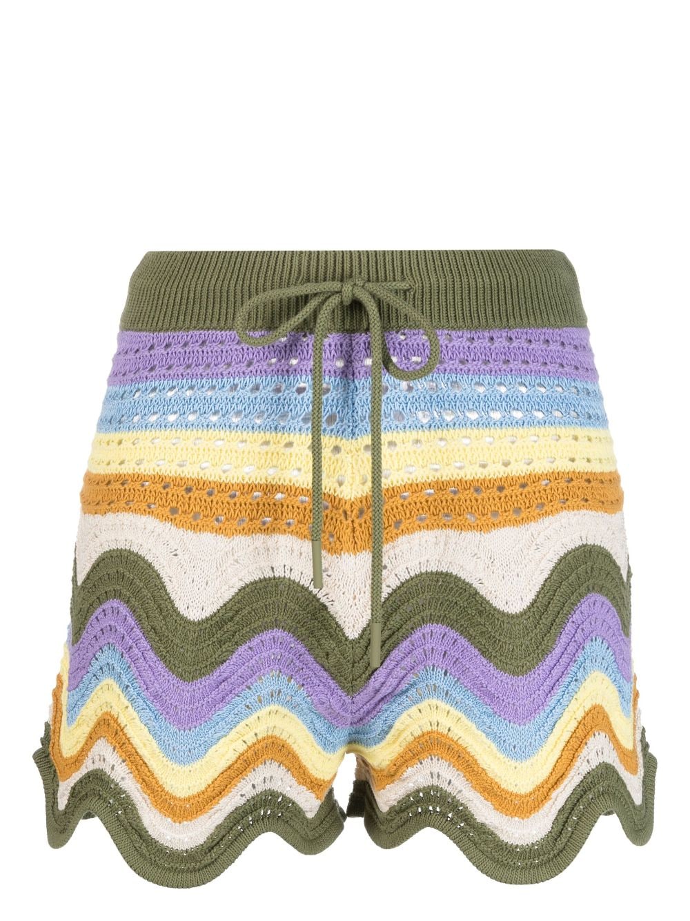 ZIMMERMANN Gestreifte Shorts - Violett von ZIMMERMANN