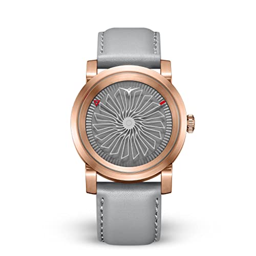 ZINVO Blade Essence Silver Leder Stahl Grau Rose Gold Damen Uhr von ZINVO