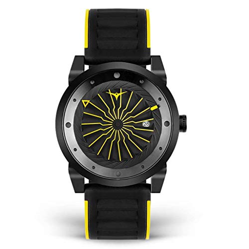 ZINVO Herren Uhr Automatik Analog Edelstahl Silikon Turbine Stinger von ZINVO