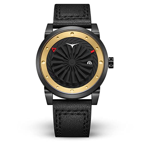 Zinvo Herren Uhr Automatik Analog Edelstahl Leder "Nemesis" von ZINVO