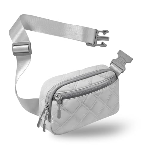 ZINZ Fanny Pack Hüfttasche für Reisen und den Täglichen Gebrauch, Umhängetasche für Damen und Herren,Grau von ZINZ