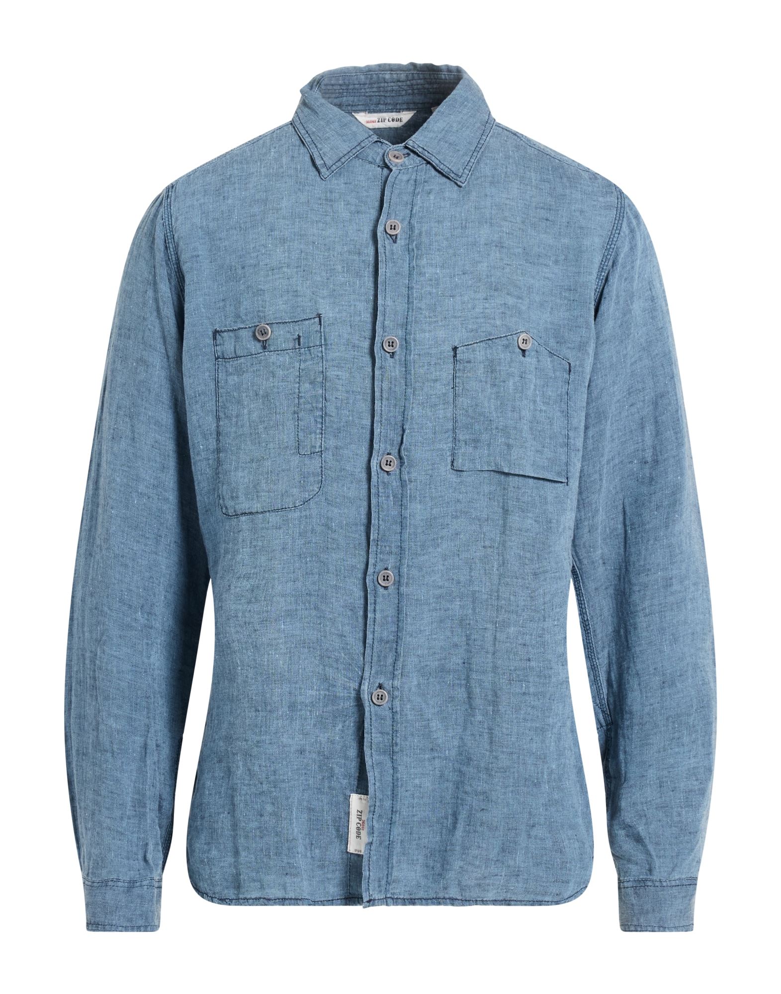 ZIP CODE 36061 Hemd Herren Taubenblau von ZIP CODE 36061