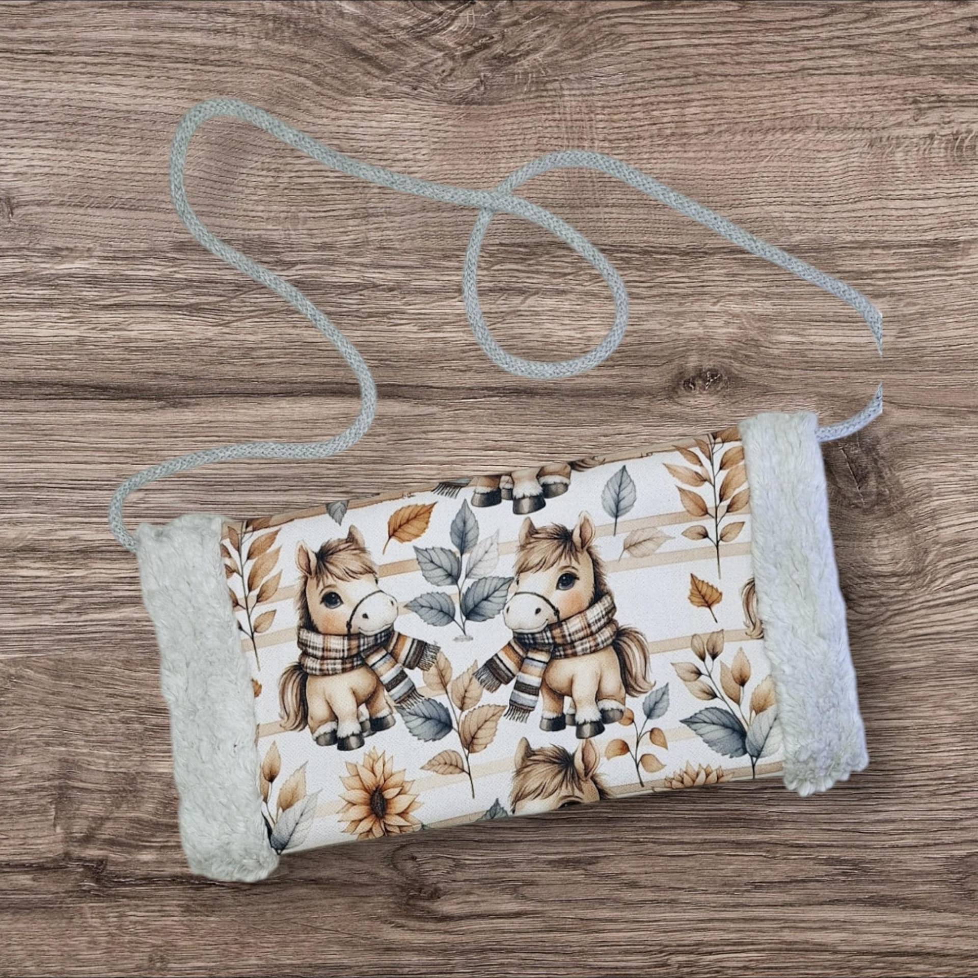 Handwärmer Muff Kinder Softshell Kuschelfleece Warm Winter Wald Fuchs Handschuhe von ZIPFELZAUBER