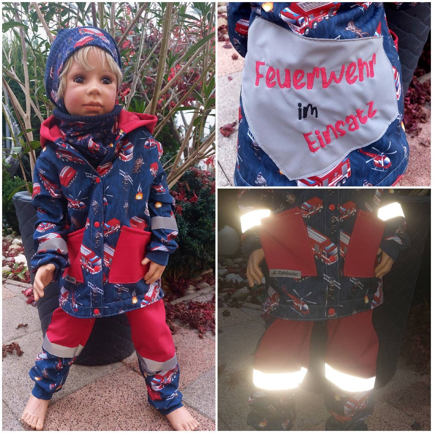 Set Softshelljacke Und Hose Jacke Kinder Feuerwehr Matschhose Regenhose Matschjacke Regenjacke Komplett 2Tlg Panel Zipfelzauber Handmade Set Softshelljacke Und Hose Jacke Kinder Feuerwehr Matschhose Regenhose Matschjacke Regenjacke Komplett 2Tlg Panel Zipfelzauber Handmade von ZIPFELZAUBER