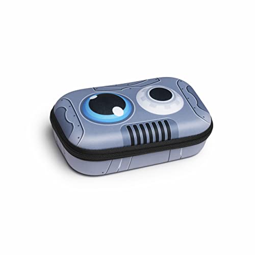 ZIPIT® Schatulle Linie Creature - Roboter, Schwarz, Taglia Unica, Schatulle mit Trennwand und Netztasche von ZIPIT