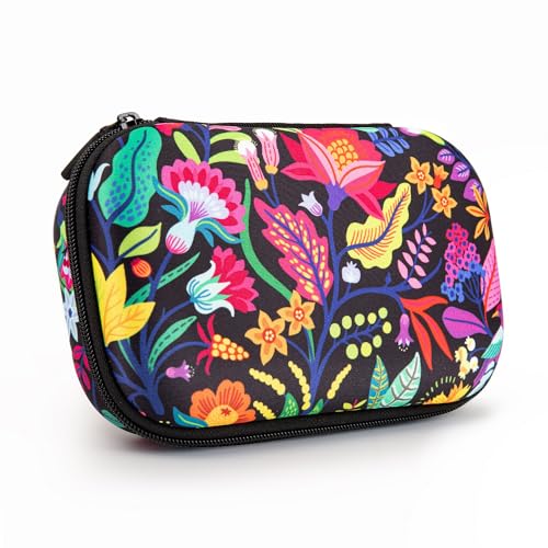 ZIPIT Federmäppchen für Mädchen mit Blumenmotiv | Federmäppchen für die Schule | Organizer Federmäppchen | Federmäppchen mit großem Fassungsvermögen von ZIPIT