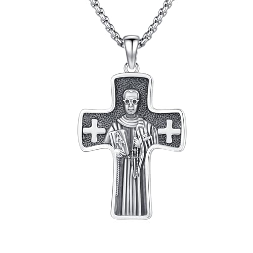 ZIPPICE Saint Maximilian Kolbe Halskette 925 Sterling Silber St Maximilian Kolbe Kette Amulett Anhänger Geschenk für Herren Damen ZIPPICE Saint Maximilian Kolbe Halskette 925 Sterling Silber St Maximilian Kolbe Kette Amulett Anhänger Geschenk für Herren Damen von ZIPPICE