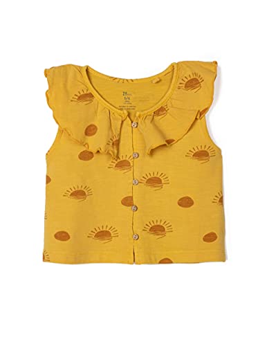 ZIPPY Mädchen ZG0305_487_3 Bluse, Misted Yellow 14-0837TC, 6/7 von ZIPPY