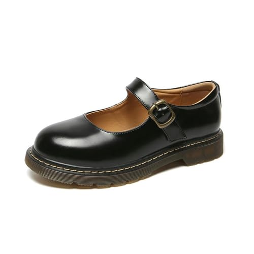 ZIRIA Kleine Lederschuhe Damen Runde Zehe High Heels Retro Leder Damenschuhe Mary Jane Schuhe, 2221 schwarz, 40 EU ZIRIA Kleine Lederschuhe Damen Runde Zehe High Heels Retro Leder Damenschuhe Mary Jane Schuhe, 2221 schwarz, 40 EU von ZIRIA