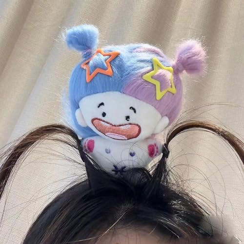 Cartoon Cute Doll Headband 2024 Funny Plush Hair Hoop Women Girls Braided Doll Face Hair Hoops Headwear Hair Wash Accessories von ZIRYXQ