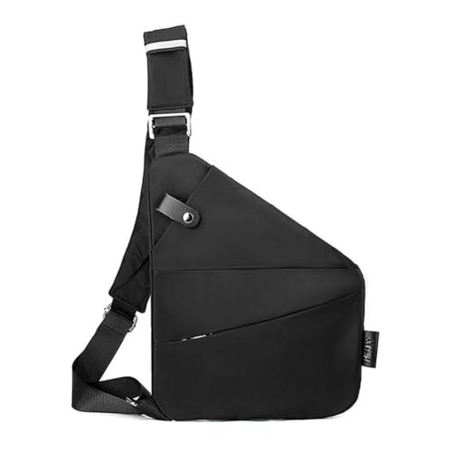 Wander Plus Anti-Diebstahl-Reisetasche, Reisetasche, Anti-Diebstahl-Crossbody-Tasche für Herren, Wander Plus Side Slim Sling Bag Crossbody Reisetasche, Schwarz , 31*20*23*1.5cm von ZIRYXQ