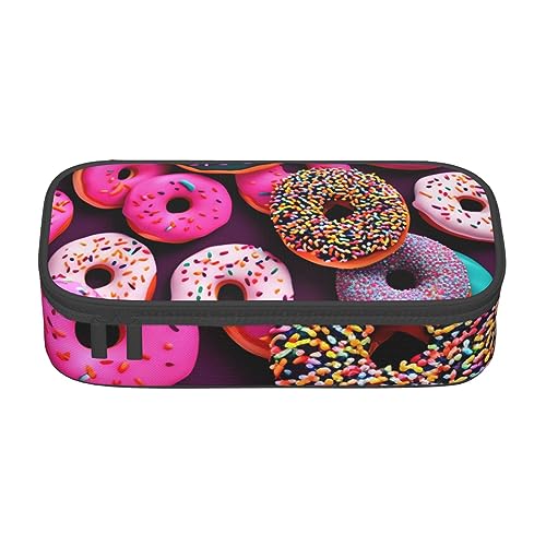ZISHAK Donut-Federmäppchen mit großem Fassungsvermögen für Stifte, Make-up-Stifte, Oxford-Stofftasche, großer Organizer von ZISHAK