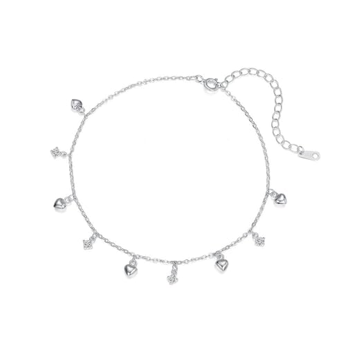 Fußkettchen aus Sterlingsilber, Quastenkette, für Damen, Muttertagsgeschenk, Sommer, einfaches Fußkettchen, Abschlussball, Fuß, Party-Schmuck Fußkettchen aus Sterlingsilber, Quastenkette, für Damen, Muttertagsgeschenk, Sommer, einfaches Fußkettchen, Abschlussball, Fuß, Party-Schmuck von ZITFHMOW