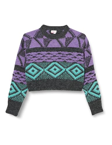 ZITHA Damen Strick Pullover 19025336-ZI01, Dunkelgrau Mehrfarbig, M/L von ZITHA