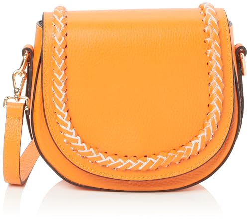 ZITHA Women's Leder Damen Umhängetasche, ORANGE von ZITHA