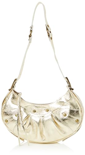ZITHA Women's Metallic-Leder Damen Schultertasche, Gold von ZITHA