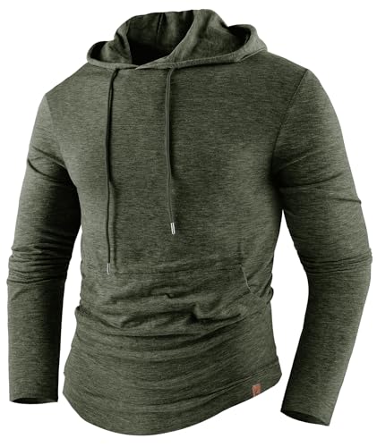 ZITY Kapuzenpullover Herren Pullover Muskel Langarmshirt Fitness Activewear Tops Atmungsaktiv Sweatshirt mit Kapuze Hoodie Muskelshirts Fitness Gym Running Training M-3XL von ZITY