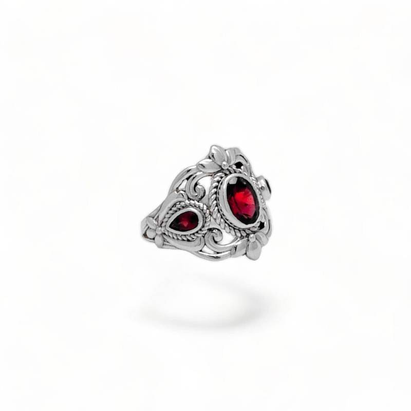 Vintage Granat Ring 925 Sterling Silber Vintage Granat Ring 925 Sterling Silber von ZIVORI