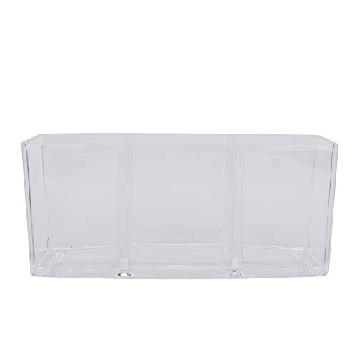 Make -up -Pinselhalter Organizer Speicherbox Acryl -Rechteckform Elegantes Design Desktop für Kommodentische von ZIXINNKC