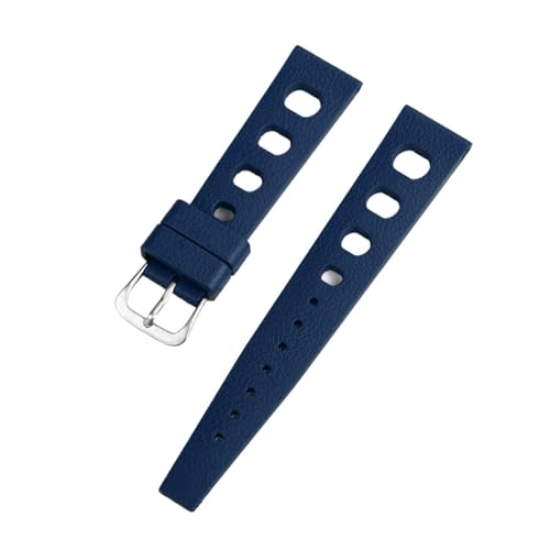 Das Fluorkautschuk-Taucherarmband mit einer Anstoßbreite von 20 mm bis 22 und einem Schnellverschluss-Kautschukarmband im tropischen Stil ist Vielzahl Smart- mechanischen Uhren kompatibel(Blue,22mm) von ZIYIWANG