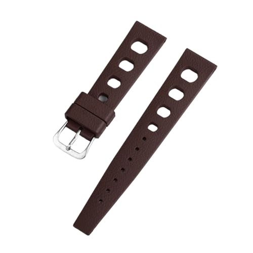 Das Fluorkautschuk-Taucherarmband mit einer Anstoßbreite von 20 mm bis 22 und einem Schnellverschluss-Kautschukarmband im tropischen Stil ist Vielzahl Smart- mechanischen Uhren kompatibel(Brown,20mm) von ZIYIWANG