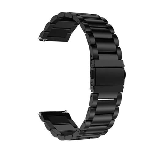 ZIYIWANG 18 mm bis 24 Schnellverschluss-Edelstahlarmband for Herren- und Damenuhrenarmbandzubehör(Black sanzhu,24mm) von ZIYIWANG