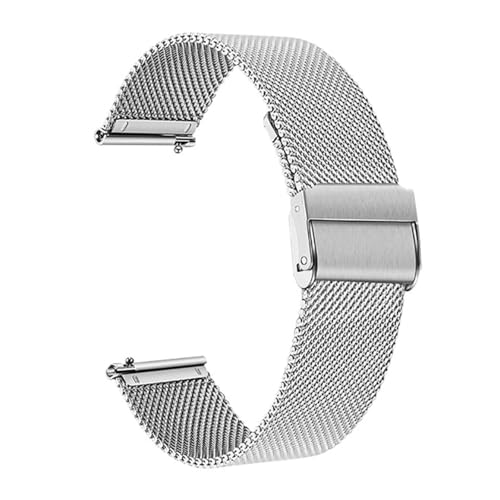 ZIYIWANG 18 mm bis 24 Schnellverschluss-Edelstahlarmband for Herren- und Damenuhrenarmbandzubehör(Silver Milan,24mm) von ZIYIWANG