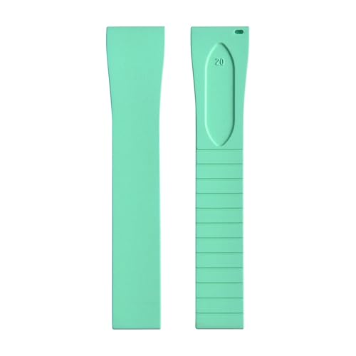 ZIYIWANG Das Armband mit Schmetterlingsverschluss aus Fluorkautschuk ist Schnellverschlussbändern verschiedener Größen und Bandanstoßbreiten von 16 mm bis 22 kompatibel(Mint No Buckle,16mmx14mm) von ZIYIWANG