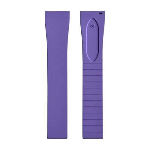 ZIYIWANG Das Armband mit Schmetterlingsverschluss aus Fluorkautschuk ist Schnellverschlussbändern verschiedener Größen und Bandanstoßbreiten von 16 mm bis 22 kompatibel(Purple1 No Buckle,22mmx18mm) ZIYIWANG Das Armband mit Schmetterlingsverschluss aus Fluorkautschuk ist Schnellverschlussbändern verschiedener Größen und Bandanstoßbreiten von 16 mm bis 22 kompatibel(Purple1 No Buckle,22mmx18mm) von ZIYIWANG