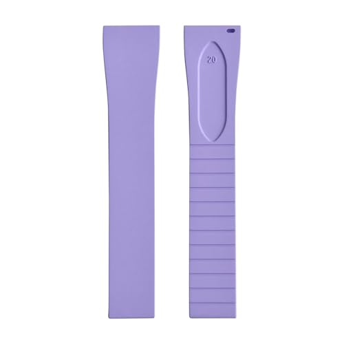 ZIYIWANG Das Armband mit Schmetterlingsverschluss aus Fluorkautschuk ist Schnellverschlussbändern verschiedener Größen und Bandanstoßbreiten von 16 mm bis 22 kompatibel(Purple2 No Buckle,22mmx18mm) von ZIYIWANG
