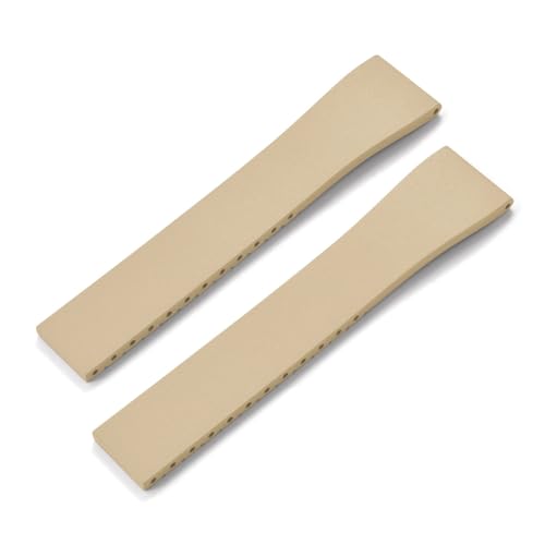 ZIYIWANG Das Gummiarmband mit Schmetterlingsverschluss ist Bandanstoßbreiten von 16 mm bis 22 kompatibel. Die Schnellverschlussbänder sind Sporttauchbändern(Khaki No Buckle,20mmx16mm) von ZIYIWANG