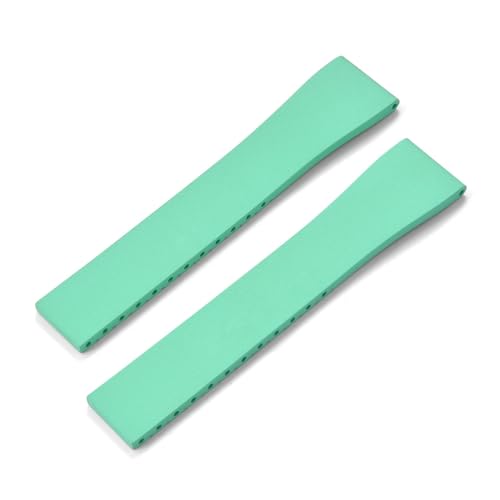 ZIYIWANG Das Gummiarmband mit Schmetterlingsverschluss ist Bandanstoßbreiten von 16 mm bis 22 kompatibel. Die Schnellverschlussbänder sind Sporttauchbändern(Mint No Buckle,20mmx16mm) von ZIYIWANG