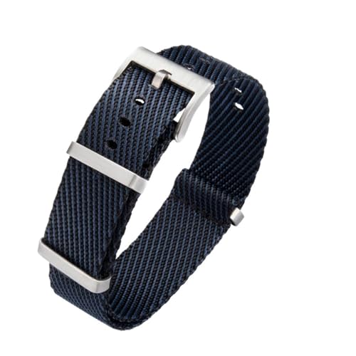 ZIYIWANG Das Nylonarmband ist mit einer Bandanstoßbreite von 20 mm bis 22 kompatibel. Es ein wasserabweisendes und schweißfestes Unisex-Uhrenarmband for den Freizeit- Outdoorbereich(Blue,22mm) von ZIYIWANG