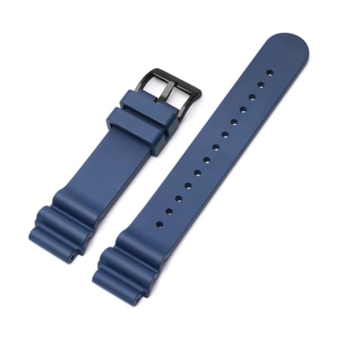 ZIYIWANG Kompatibel mit 20 mm und 22 Uhrenarmbandbreite. Fluorkautschuk-Uhrenarmband. Tauch- wasserfestes Sportuhrenarmband. Multifunktionsarmband for Herren(Royal02,22mm) von ZIYIWANG