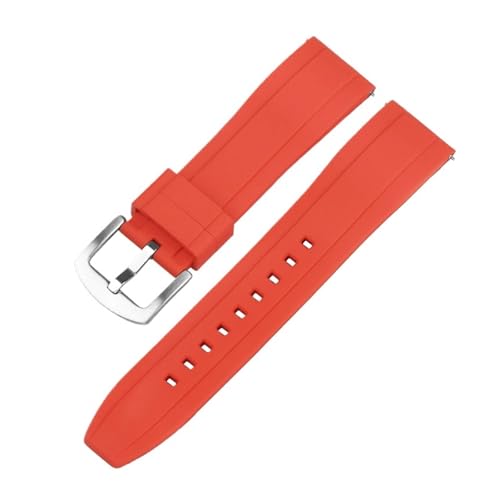 ZIYIWANG Kompatibel mit 20 mm und 22 mm Silikon-Uhrenarmbändern. Kompatibel mit wasserdichten Sport-Uhrenarmbändern for Herren. Universelle Armbänder mit Schnellverschluss.(Red,20mm) von ZIYIWANG