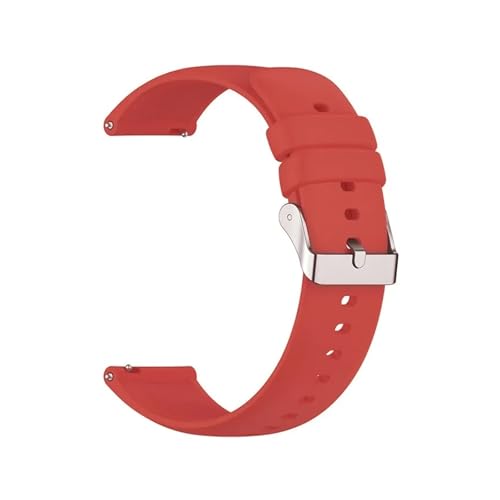 ZIYIWANG Kompatibel mit Schnellverschluss-Silikonbändern und weichen Gummibändern mit Bandanstoßbreiten von 22 bis 20 mm(Red,22mm) von ZIYIWANG
