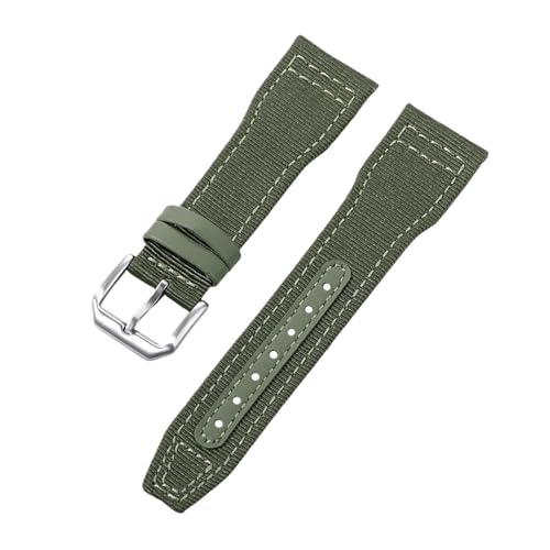 ZIYIWANG Nylon-Lederbänder sind kompatibel mit IW389101 IW388109 PORTOFINO-Stoffbändern und Lederbändern von 20 mm, 21 mm und 22 mm(Green,21mm) von ZIYIWANG