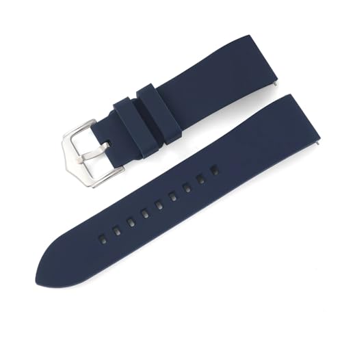 ZIYIWANG Silikon-Uhrenarmbänder sind mit wasserdichten Sportarmbändern mit Bandanstoßbreiten von 18 mm, 19 mm, 20 mm, 21 mm, 22 mm und 24 mm kompatibel(Blue,24mm) von ZIYIWANG