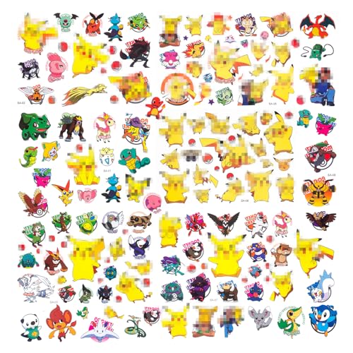 Tattoos (BKMWST-3) Tattoo Kinder, 8 Blätter Tattoo Set für Mädchen Jungen Tattoo Wasserdicht für Geburtstags geschenke Kindergeburtstag von ZJDABEKZH
