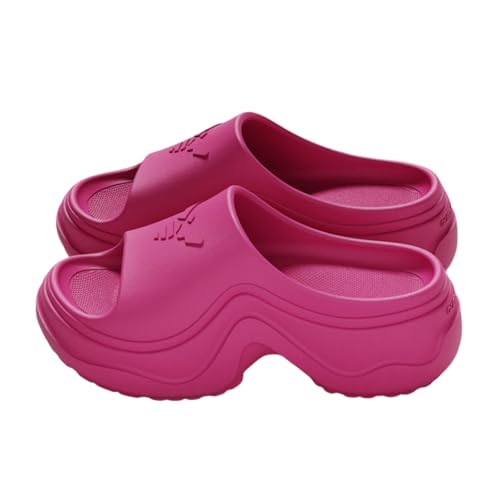 ZJMSZDE Duschpantoffeln Für Damen Eva-Hausschuhe Mit Dicker Locker Für Den Außengebrauch, Freizeitbad, Heimgebrauch, Frauenschuhe-Rosa-39-40 von ZJMSZDE