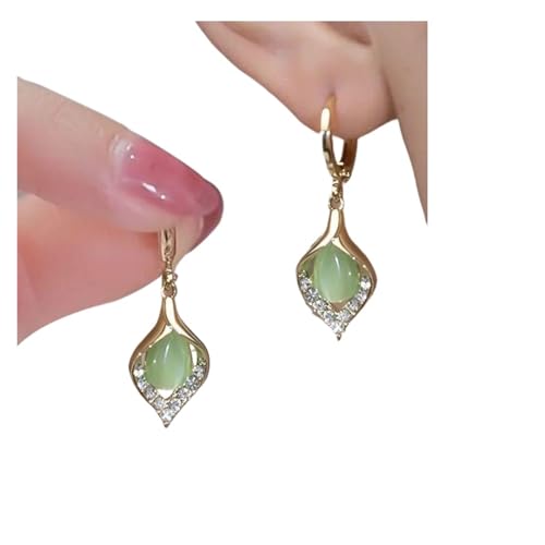 ZJPOJPH Mode Koreanische Engel Auge Ohrringe Vergoldet Strass Intarsien Tulip Blütenblätter Creolen Frauen Partei Schmuck ZJPOJPH Mode Koreanische Engel Auge Ohrringe Vergoldet Strass Intarsien Tulip Blütenblätter Creolen Frauen Partei Schmuck von ZJPOJPH