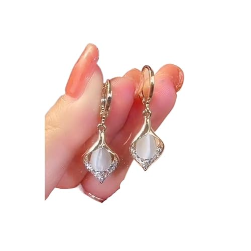 ZJPOJPH Mode Koreanische Engel Auge Ohrringe Vergoldet Strass Intarsien Tulip Blütenblätter Creolen Frauen Partei Schmuck ZJPOJPH Mode Koreanische Engel Auge Ohrringe Vergoldet Strass Intarsien Tulip Blütenblätter Creolen Frauen Partei Schmuck von ZJPOJPH