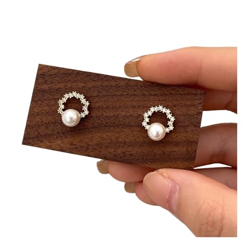 ZJPOJPH Perlen Creolen Kleine Runde Ohrringe For Frauen Schlichter Schmuck Elegantes Geschenk ZJPOJPH Perlen Creolen Kleine Runde Ohrringe For Frauen Schlichter Schmuck Elegantes Geschenk von ZJPOJPH