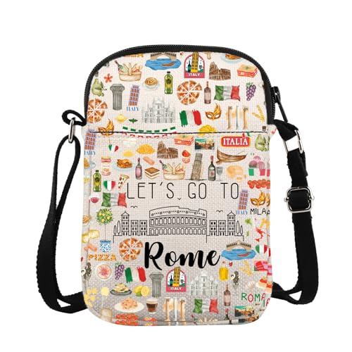 ZJXHPO Rome Trip Umhängetasche Let's Go To Rome Messenger Bag Rom Reise Urlaub Geschenk Reise Zusammen Geschenk, Rome Cb ZJXHPO Rome Trip Umhängetasche Let's Go To Rome Messenger Bag Rom Reise Urlaub Geschenk Reise Zusammen Geschenk, Rome Cb von ZJXHPO