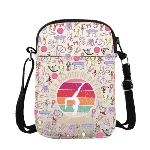 ZJXHPO Umhängetasche für akrobatische Gymnastik, mit Aufschrift "It's A Beautiful Day For Acrobatic", Kuriertasche, Turner-Schultertasche, Acrobatics Cb, modisch von ZJXHPO